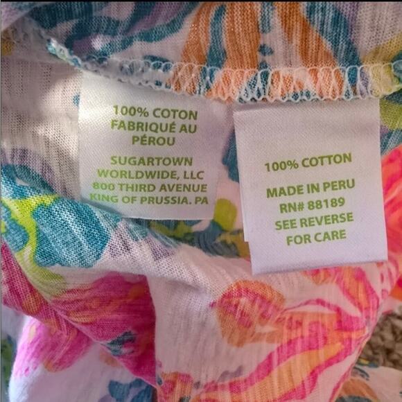 Lilly Pulitzer Arya Lovers Coral Tank Top - Picture 6 of 7